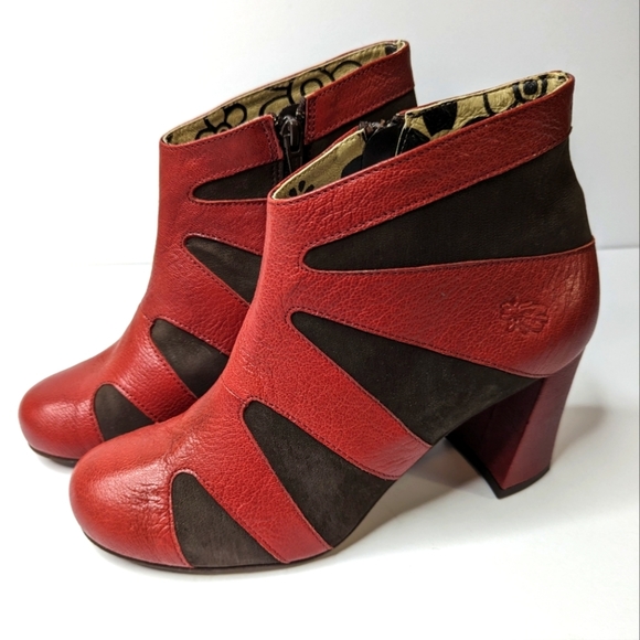 Flying Tomato Shoes - Fly London Vintage Y2k Chunky Heel Ankle Boots | Size 39
